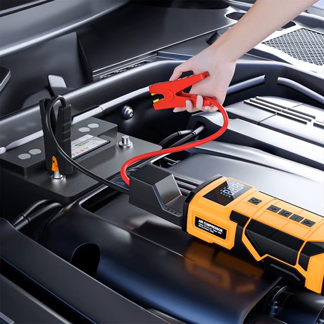 Venandin AIRGON ACARG001 Kablosuz Hava Kompresörü ve Akü Takviye Cihazı Kiti 8ah kullanımı