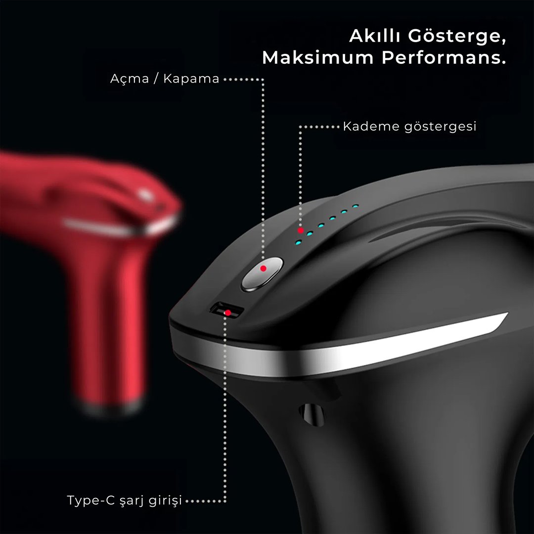 VENANDİN HB011 Çift Başlı Akıllı Masaj Aleti, 6 Hız Seviyesi, 3200 RPM Güçlü Motor, Sessiz Çalışma model ve fiyatları