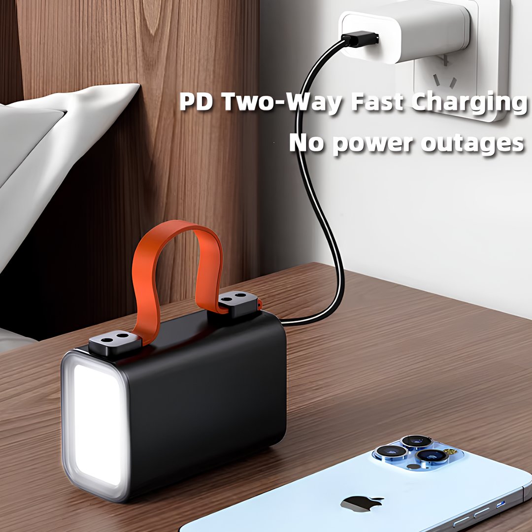 Venandin Opulix PWB30B1 30.000 mAh 100W PD Hızlı Şarj Powerbank – Entegre Kablolu, LED Göstergeli, Çoklu Cihaz Desteği ışık