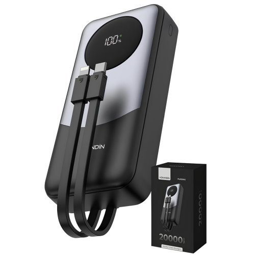 Venandin PWB20A2 20.000 Mah LED Göstergeli 22.5W Hızlı Kendinden Kablolu Powerbank