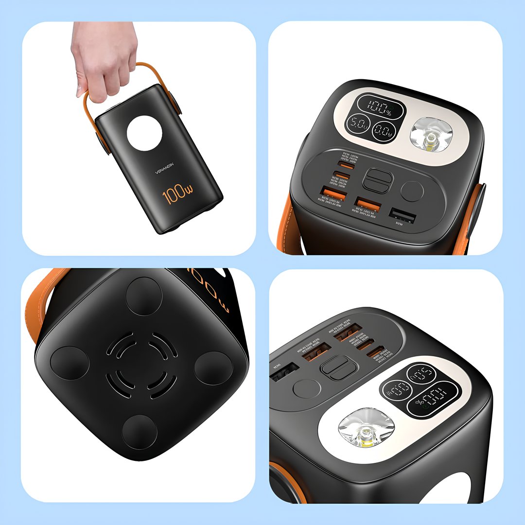 Venandin PWB60B2 60.000 mAh 100W PD Powerbank – Laptop Şarj Destekli, LED Göstergeli, Aydınlatmalı Ultra Güç kampanya 